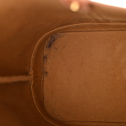 Celine Triomphe Canvas Calfskin Small Bucket Bag Tan 11 of 13