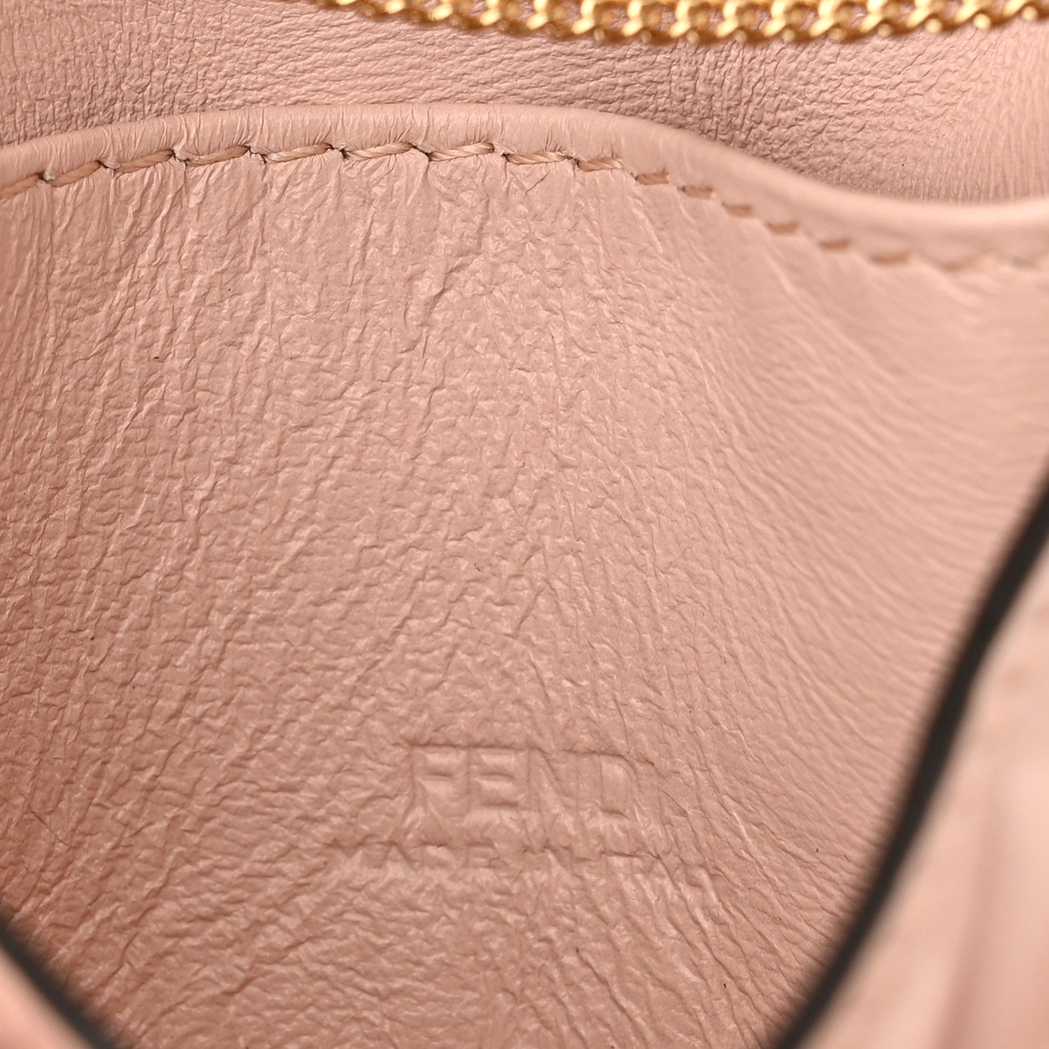 Fendi Nappa Matisse FF Embossed Nano Baguette Charm Rosa Quarzo 6 of 11
