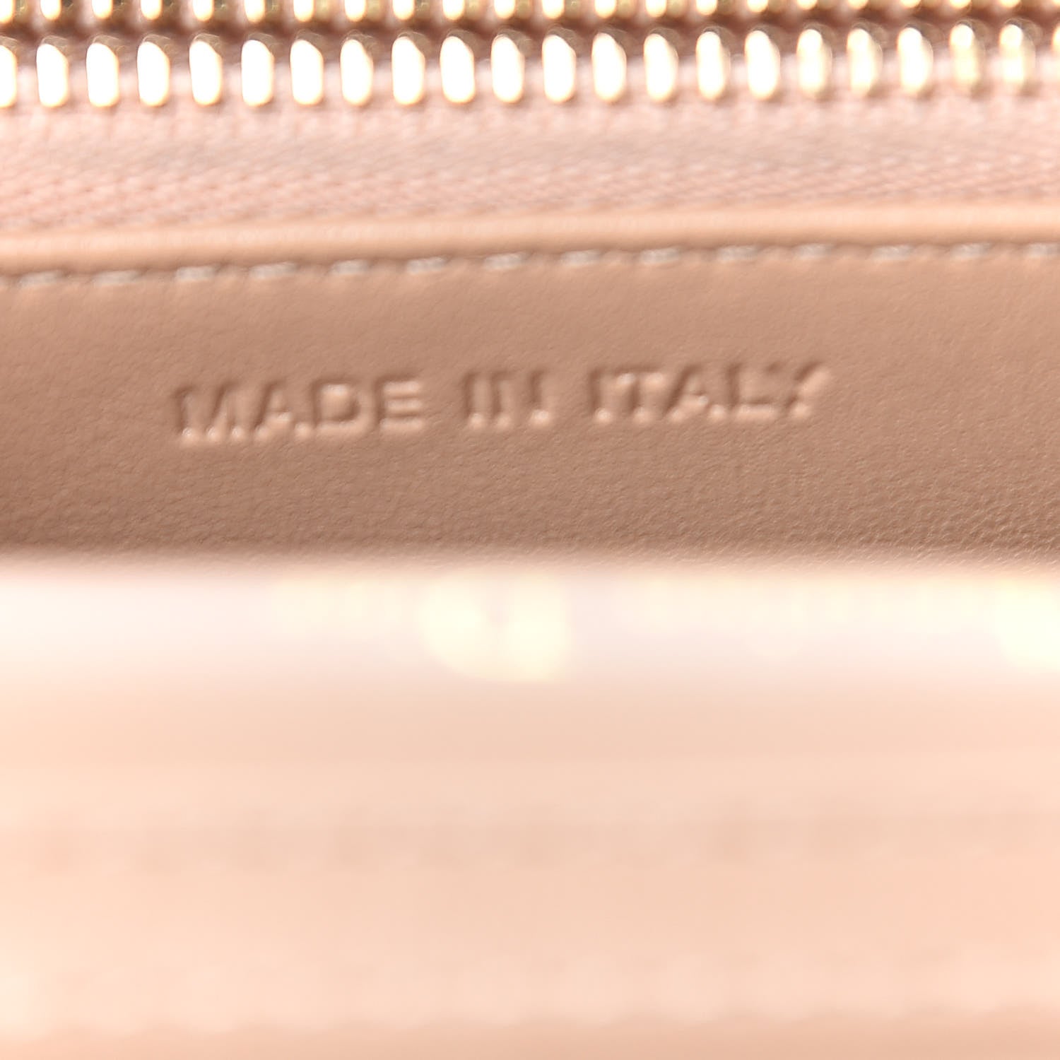 Christian Dior Grained Calfskin Diorama Wallet on Chain Pouch Nude 9 of 10