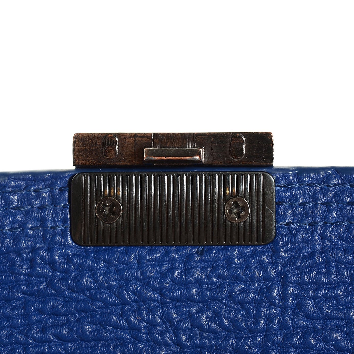 3.1 Textured Calfskin Large Pashli Satchel Cobalt