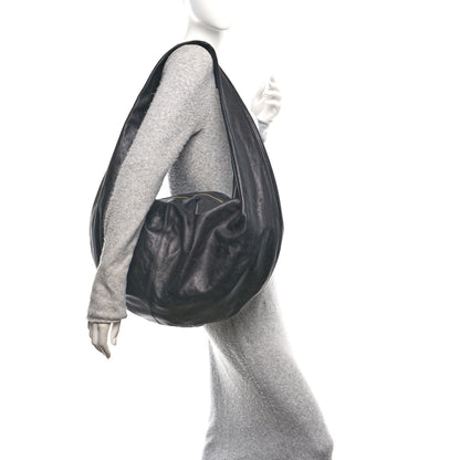 Khaite Vintage Calfskin Extra Large Olivia Hobo Black 2 of 10