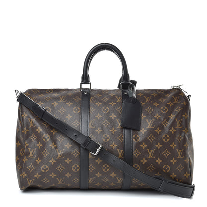 Louis Vuitton Monogram Macassar Keepall Bandouliere 45 1 of 10