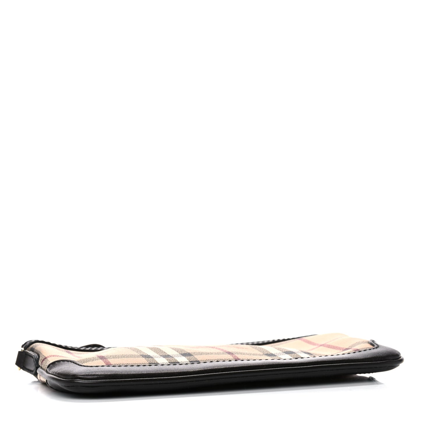 Haymarket Check Small Peyton Crossbody Clutch Bag Chocolate