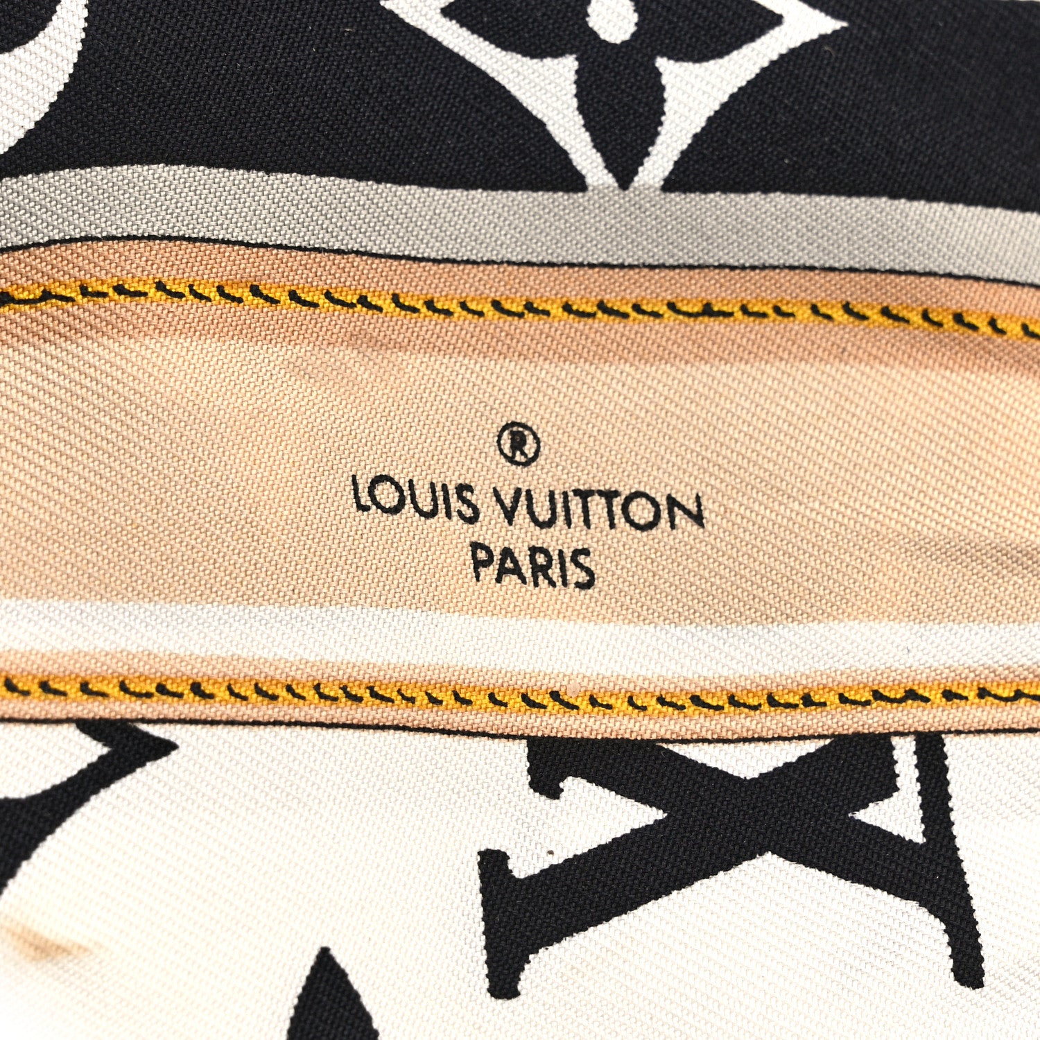Louis Vuitton Silk Monogram Confidential Bandeau Black 3 of 5