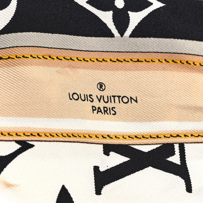 Louis Vuitton Silk Monogram Confidential Bandeau Black 3 of 5