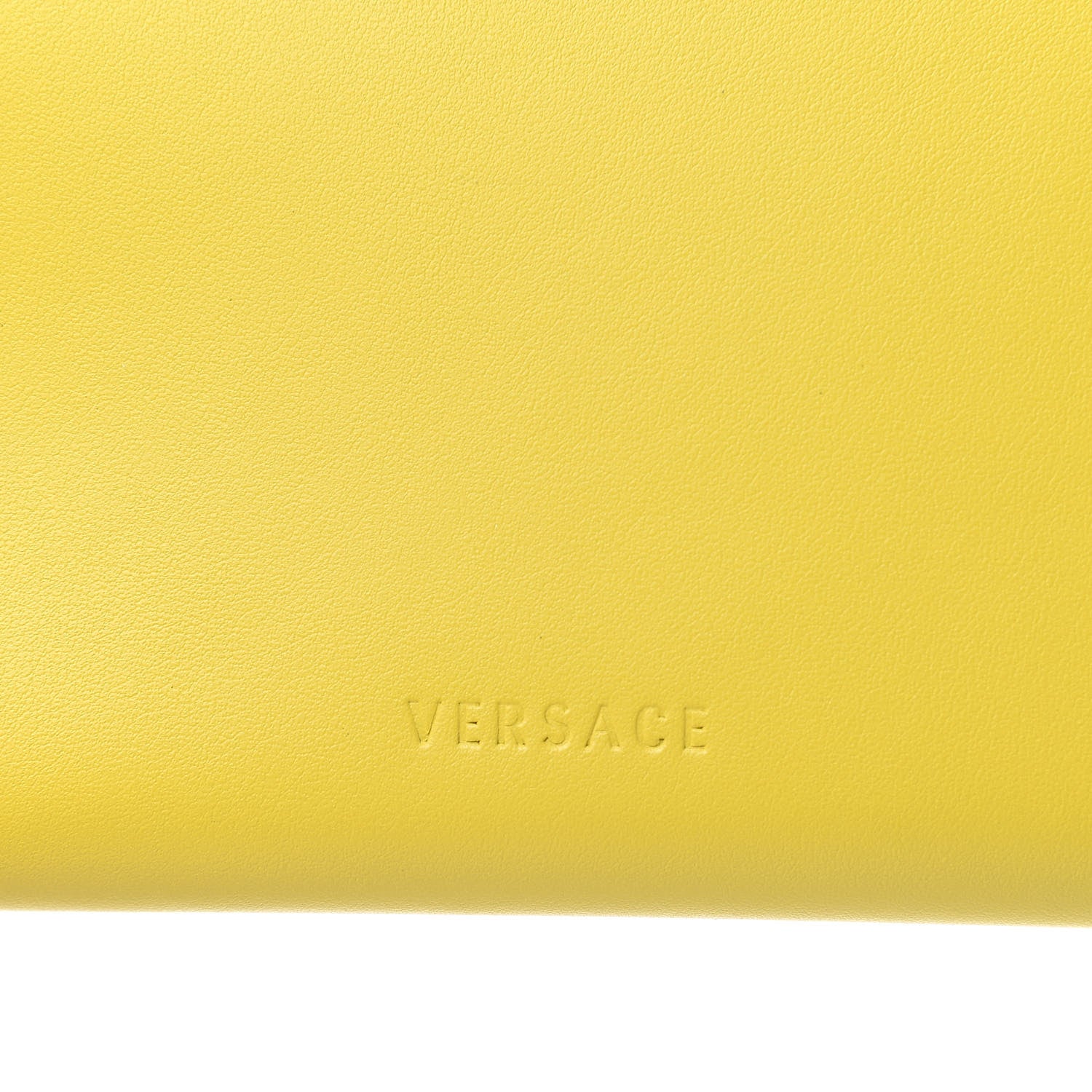 Versace Calfskin Tribute Zip Around Wallet Yellow 8 of 8