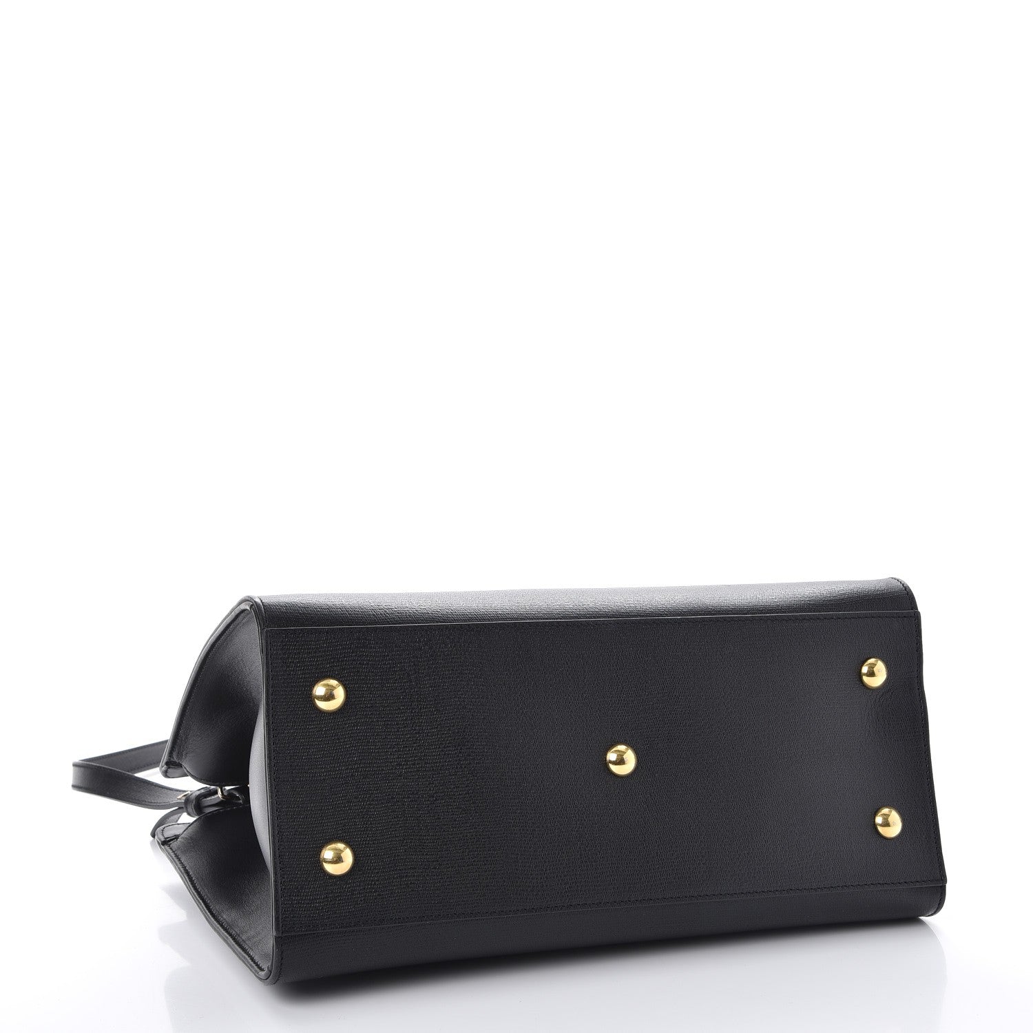 Saint Laurent Tweed Calfskin Embossed Classic Small Cabas Y Bag Black 4 of 14