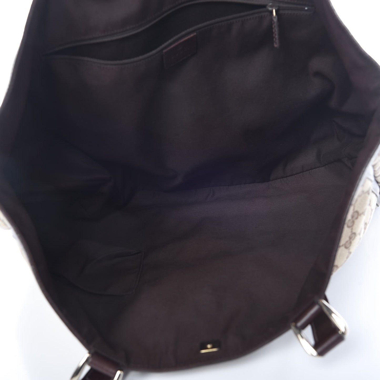 Monogram Large Abbey Tote Dark Brown