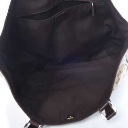 Gucci Monogram Large Abbey Tote Dark Brown 5 of 13