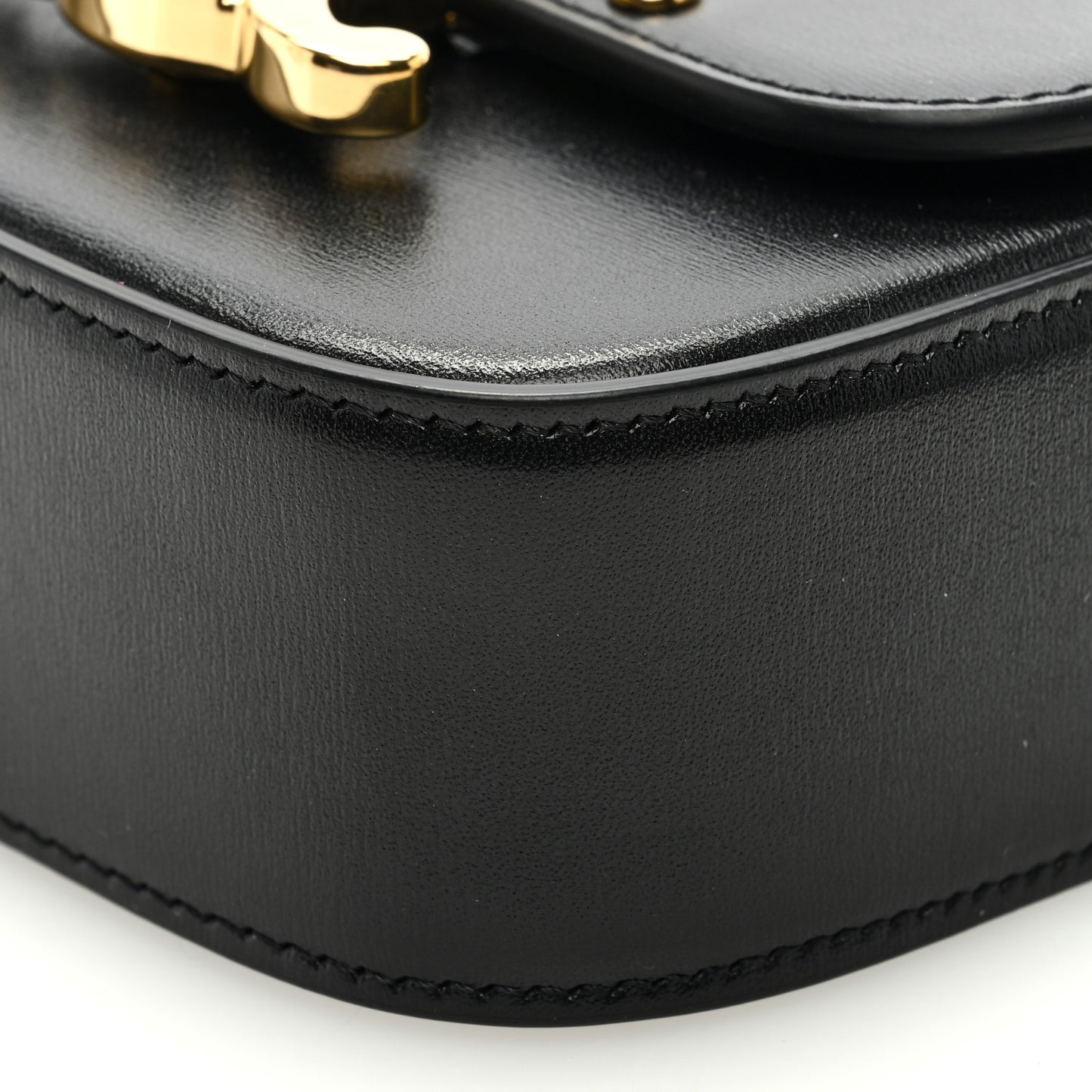 Shiny Calfskin Mini Triomphe Black