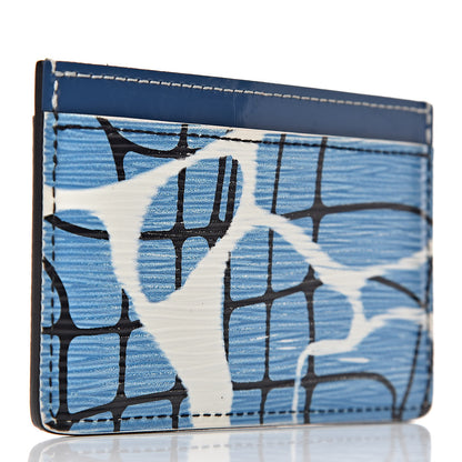 Louis Vuitton Epi Card Holder Aqua 3 of 7