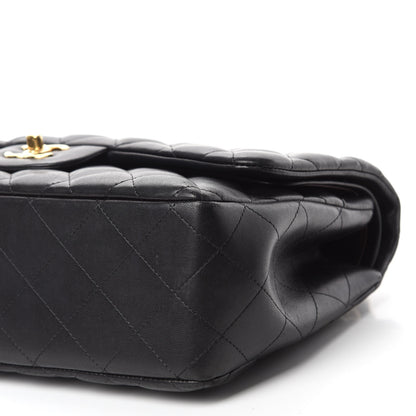 Chanel Lambskin Quilted Jumbo Double Flap Black 7 of 16
