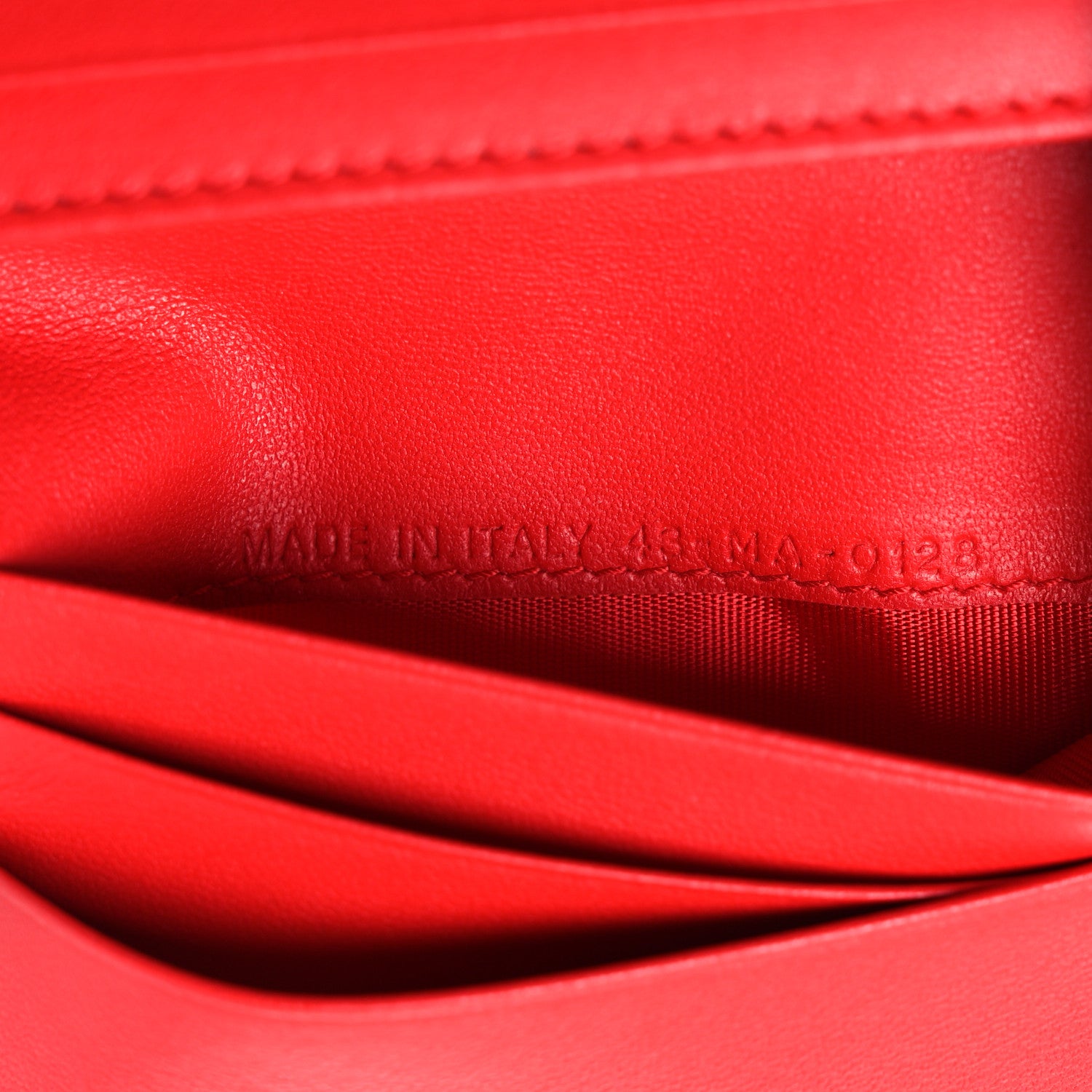 Christian Dior Lambskin Cannage Mini Lady Dior Wallet Red 7 of 8