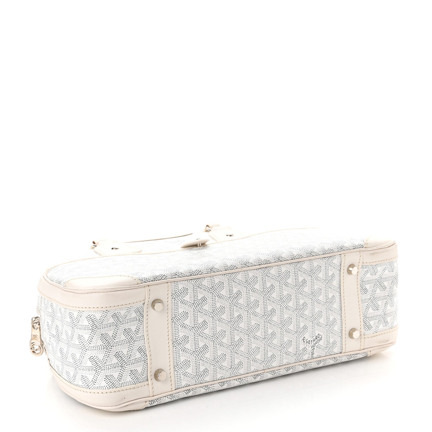 Goyard Goyardine Saint Jeanne MM Bowler White 4 of 10