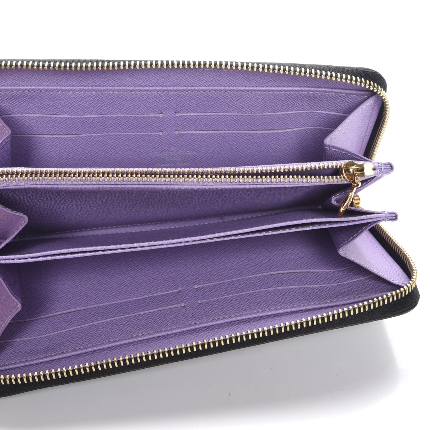 Louis Vuitton Monogram Multicolor Zippy Wallet Black Violet 5 of 7