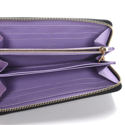 Louis Vuitton Monogram Multicolor Zippy Wallet Black Violet 5 of 7