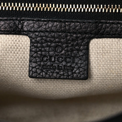 Gucci Pebbled Calfskin Medium Soho Flap Crossbody Black 6 of 23
