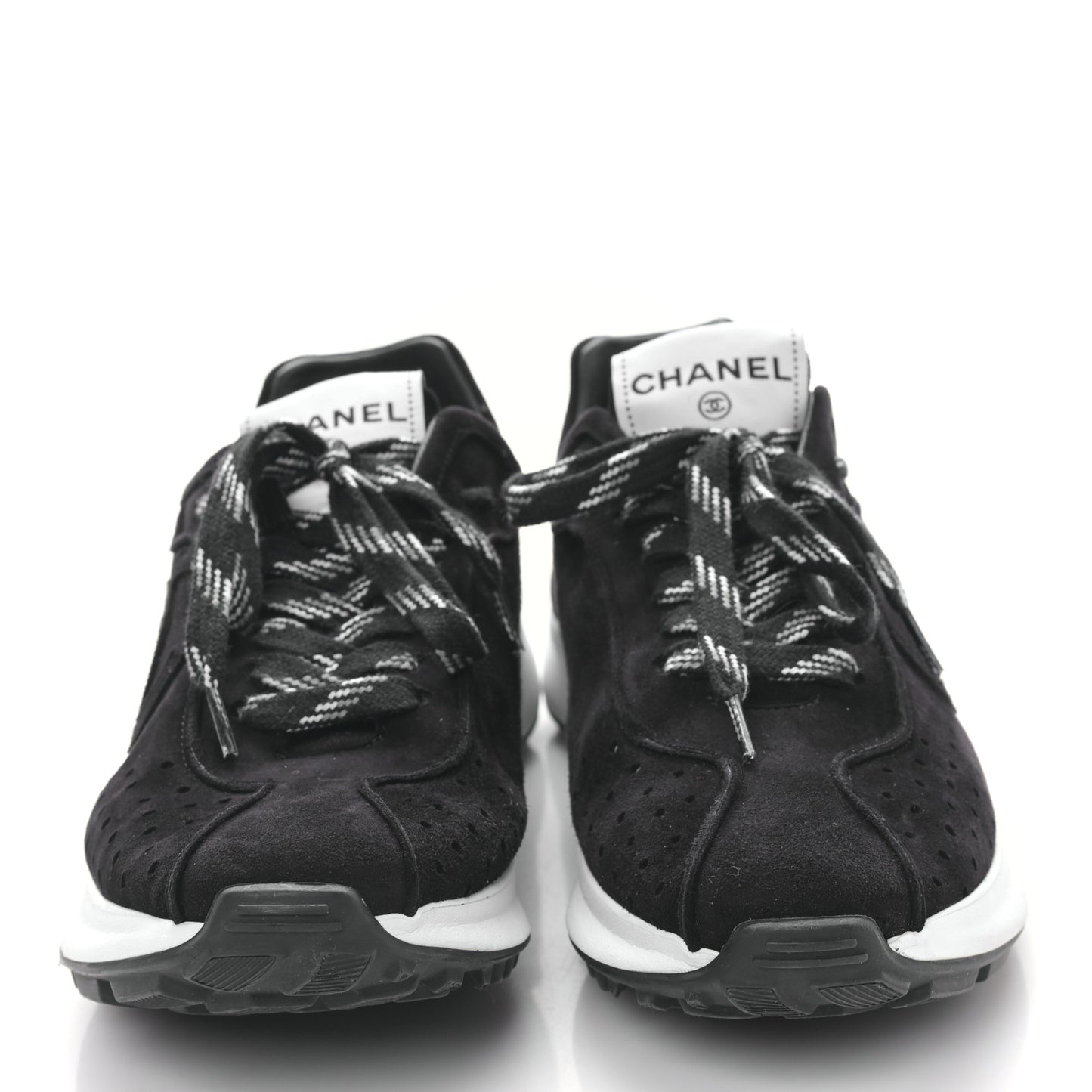 Suede Goatskin CC Sneakers 39.5 Black