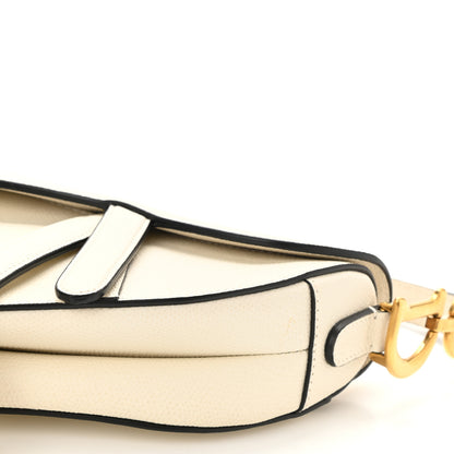 Christian Dior Grained Calfskin Mini Saddle Bag White 8 of 8