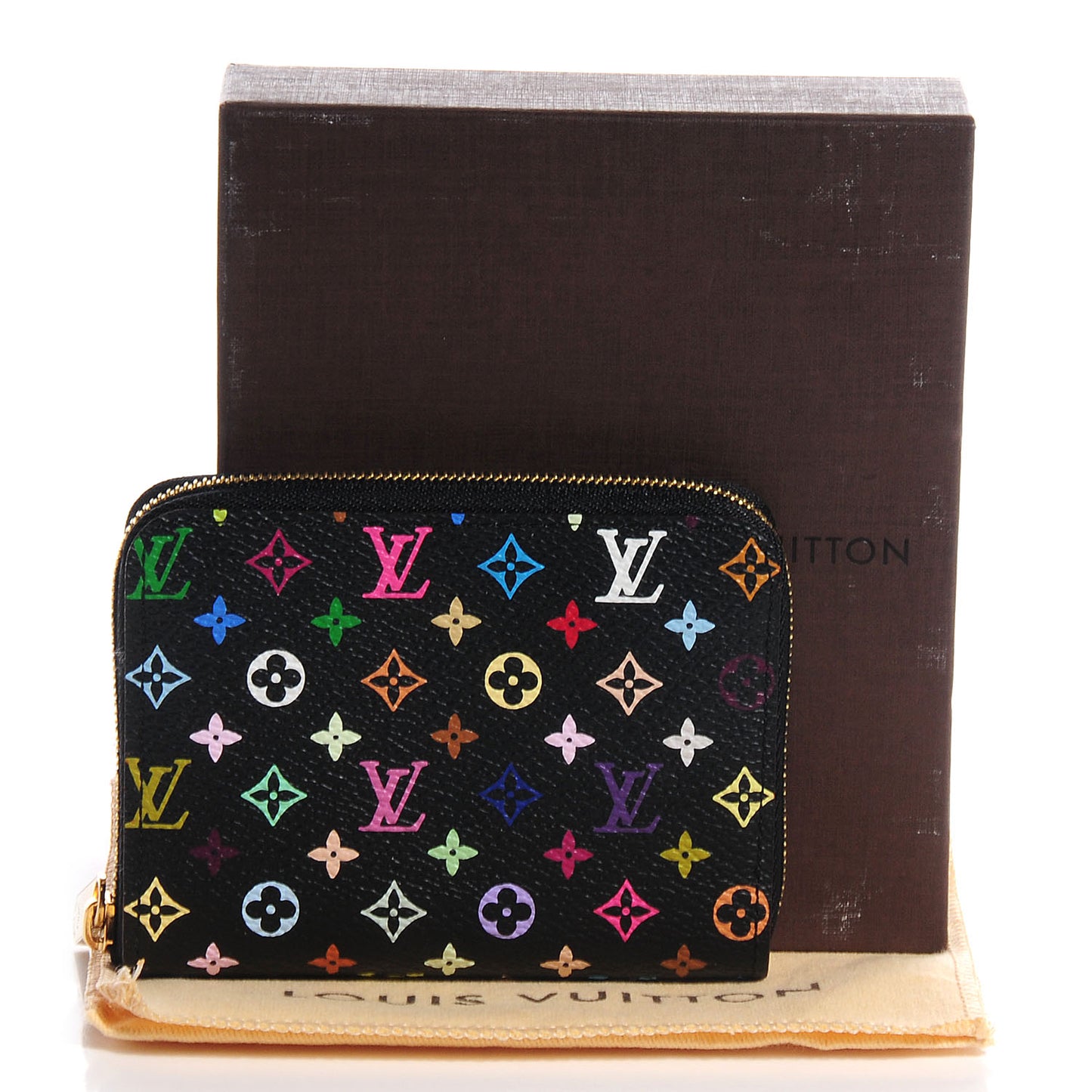 Monogram Multicolor Zippy Coin Purse Black Grenade