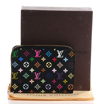 Louis Vuitton Monogram Multicolor Zippy Coin Purse Black Grenade 5 of 8