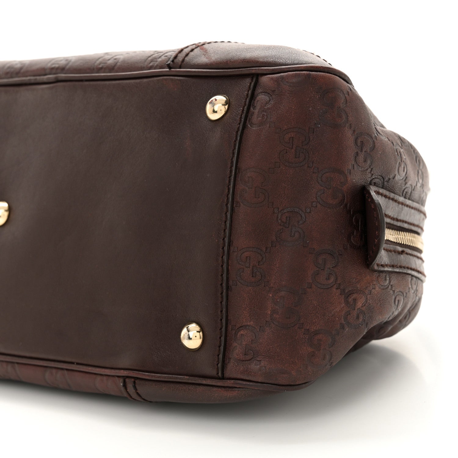 Gucci Guccissima Small Princy Satchel Brown 10 of 14