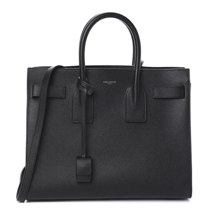 Saint Laurent Grained Calfskin Small Sac De Jour Black 1 of 9