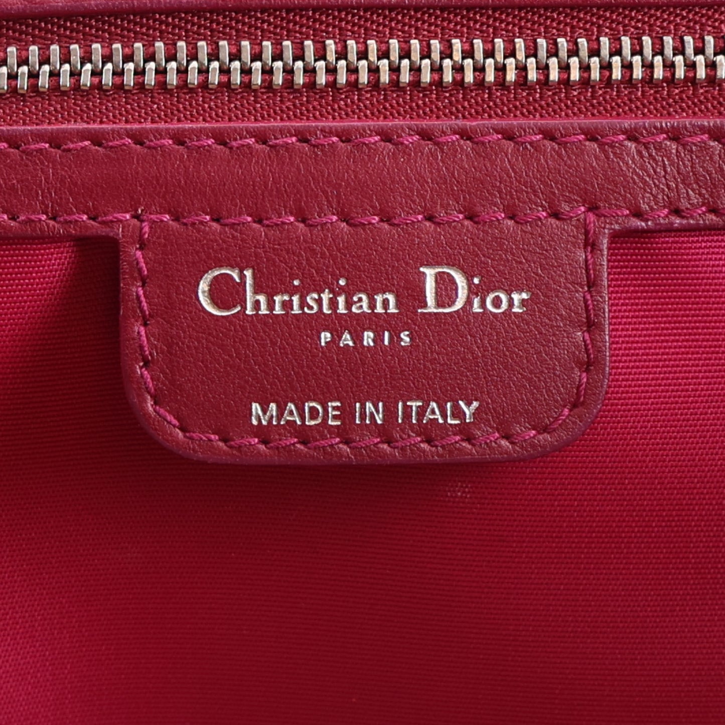 Coated Canvas Cannage Medium Panarea Tote Raspberry