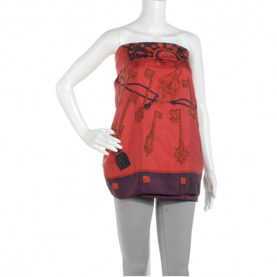 Silk Dip Dye Keys Les Cles Shawl Scarf 140