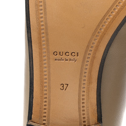 Gucci Lambskin Womens Brixton Horsebit Loafers 37 Mud 6 of 8