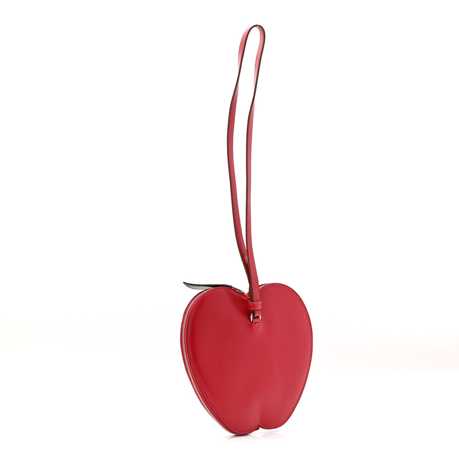 Hermes Tadelakt Chevre Tutti Frutti Pomme Purse Wristlet Rouge Vif