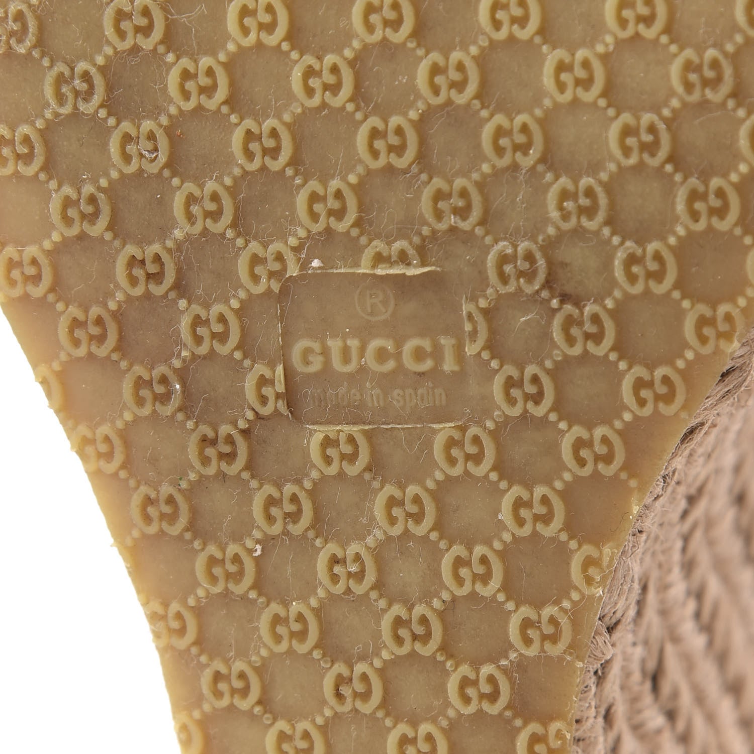 Gucci Patent Microguccissima Penelope Espadrille Wedge Sandals 38.5 Red 7 of 8