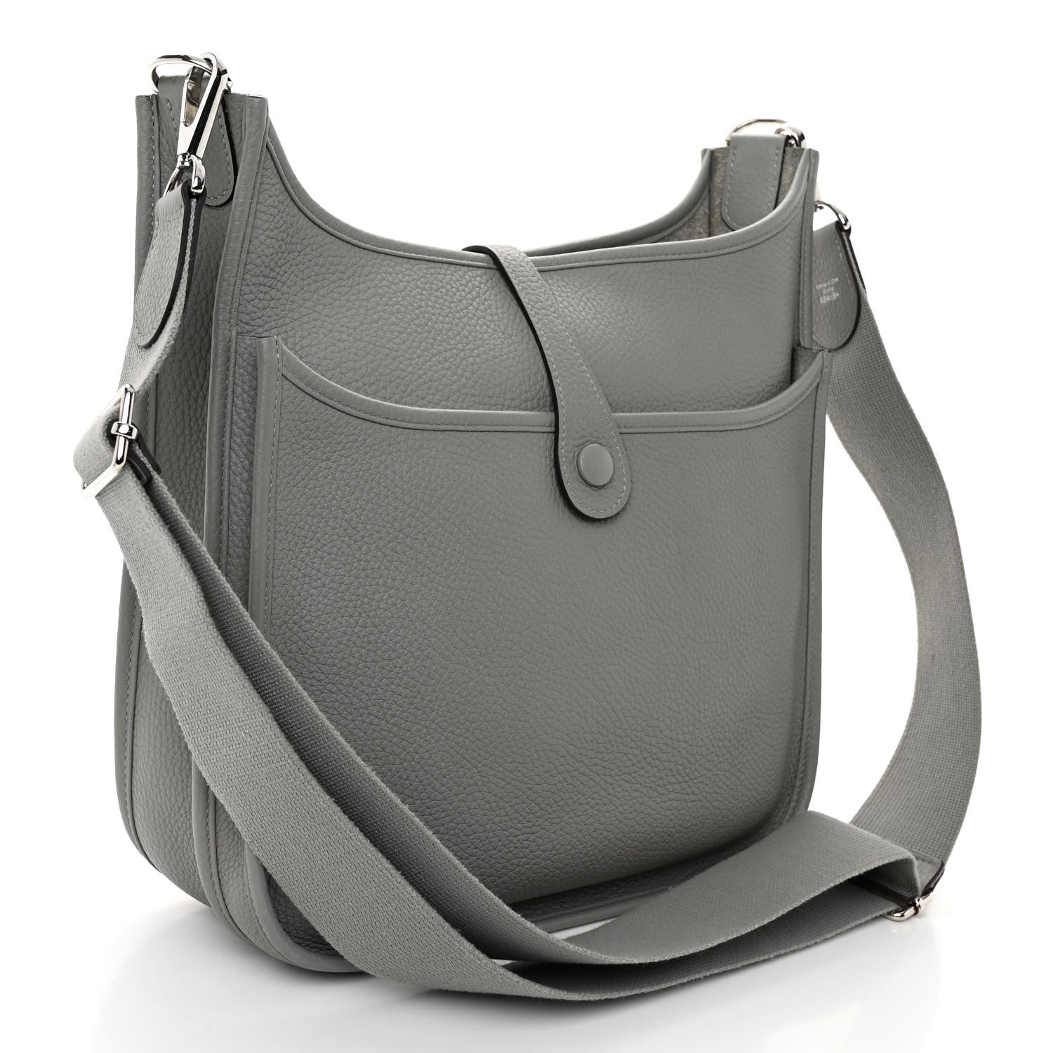 Hermes Taurillon Clemence Evelyne III PM Gris Mouette 3 of 11