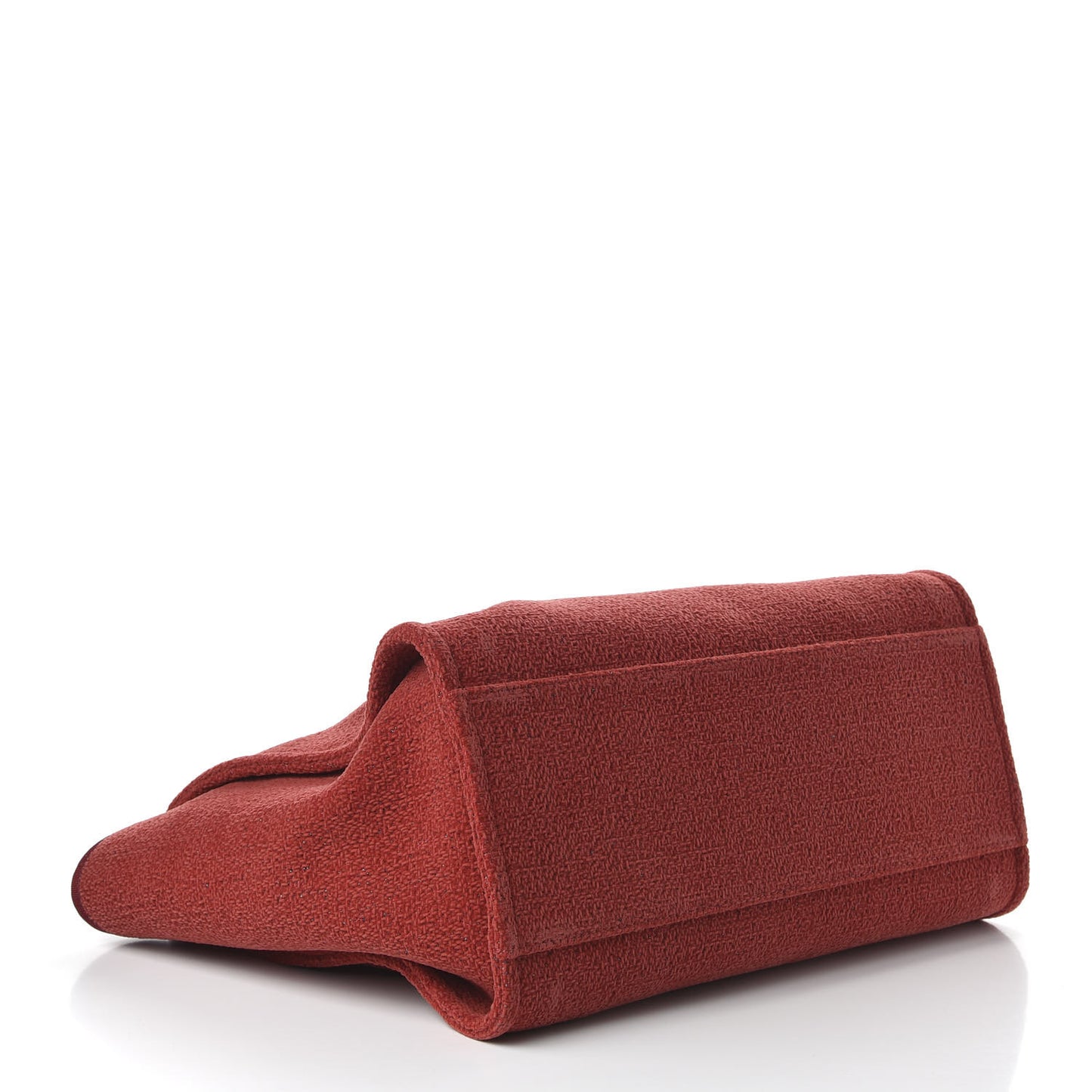 Lurex Boucle Medium Deauville Tote Red