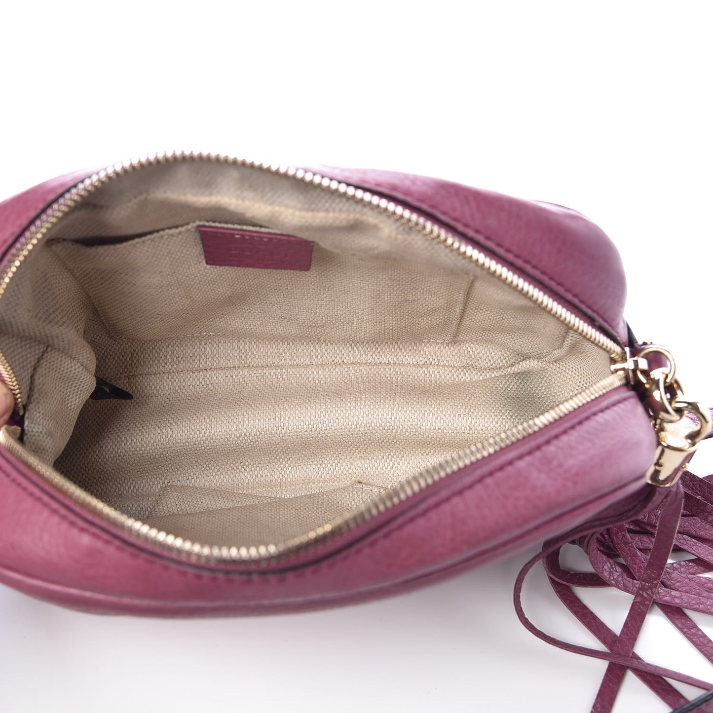 Pebbled Calfskin Small Soho Disco Bag Peonia Flower