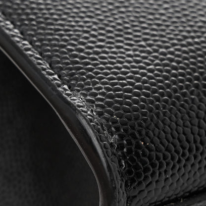 Saint Laurent Grain De Poudre Medium Classic Monogram Kate Satchel Black 11 of 11