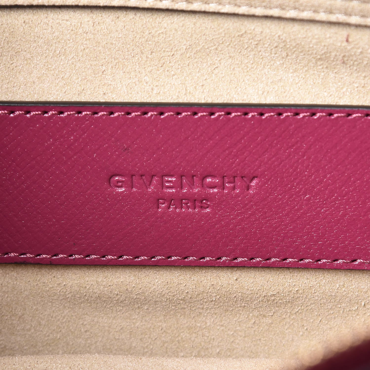 Givenchy Goatskin Suede Cross 3 Crossbody Bag Purple Chestnut 7 of 11