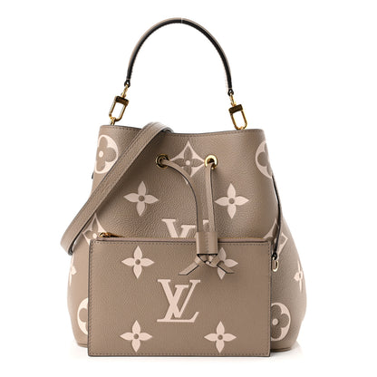 Louis Vuitton Empreinte Monogram Giant Neonoe MM Tourterelle Creme 1 of 12