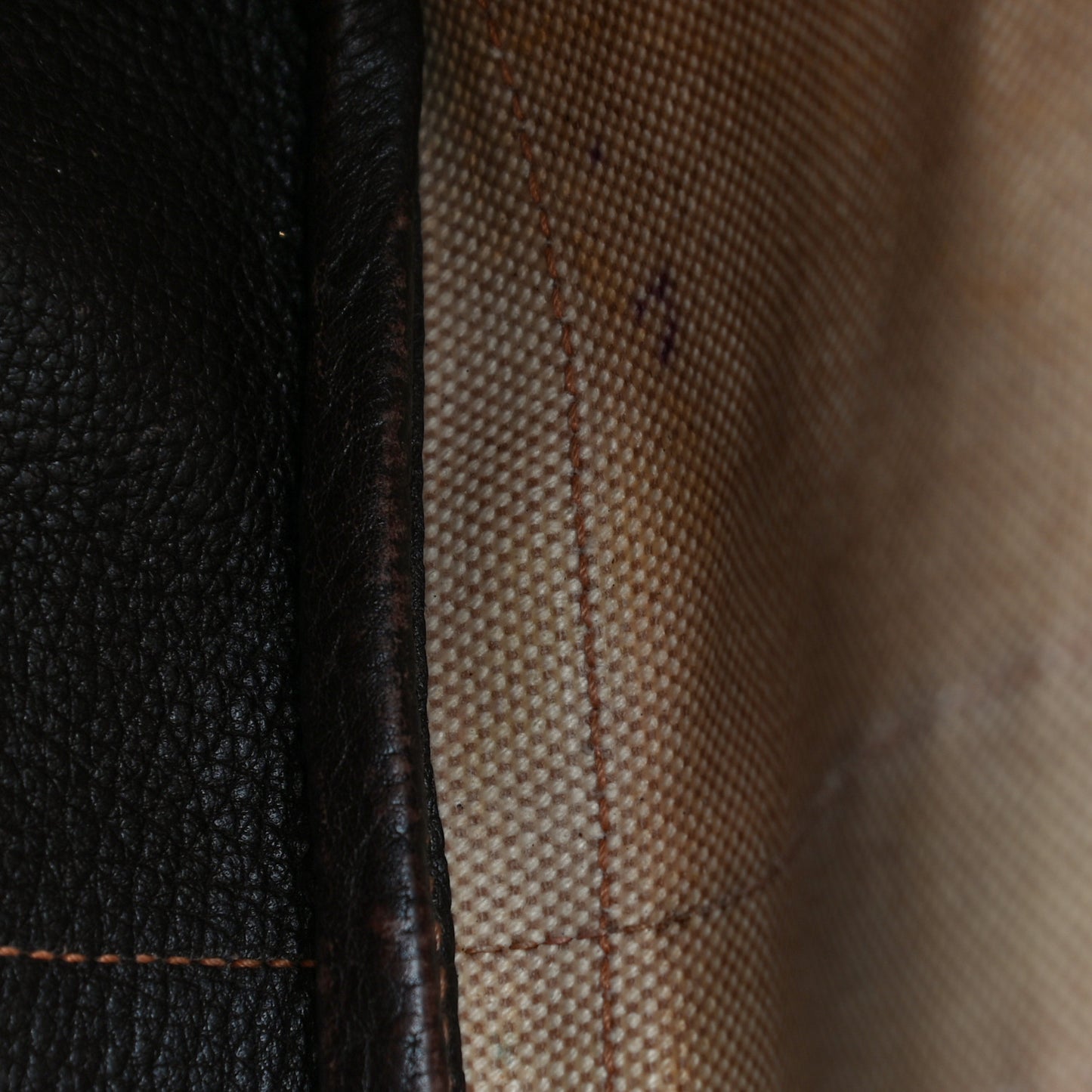 Buffle Sindhu Toile Garden Party 36 MM Tote Marron Fonce