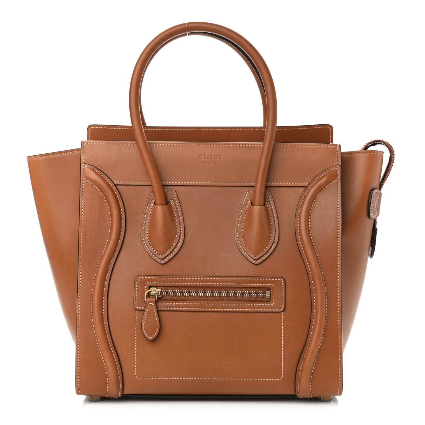 Natural Calfskin Micro Luggage Tan