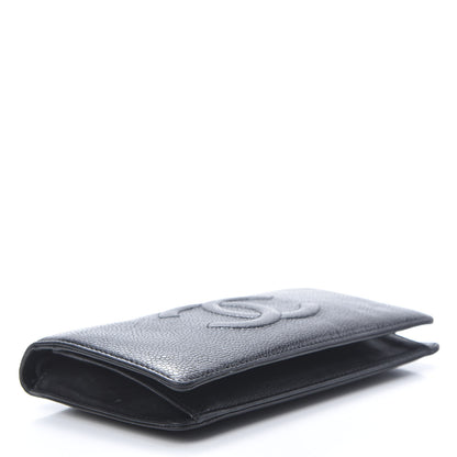 Chanel Caviar Timeless CC Yen Wallet Black 4 of 11