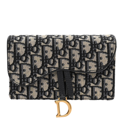 Christian Dior Oblique Saddle Belt Bag Blue 1 of 9