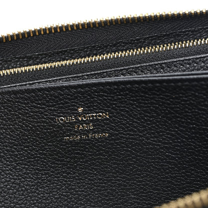 Louis Vuitton Empreinte Monogram Giant Zippy Wallet Black Beige 6 of 6