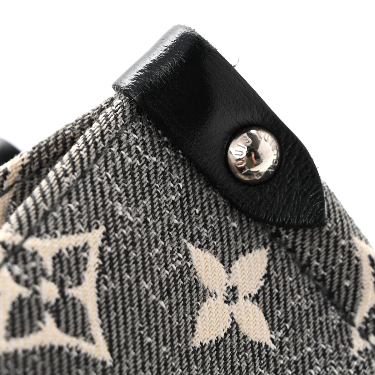Monogram Jacquard Denim Onthego MM Black