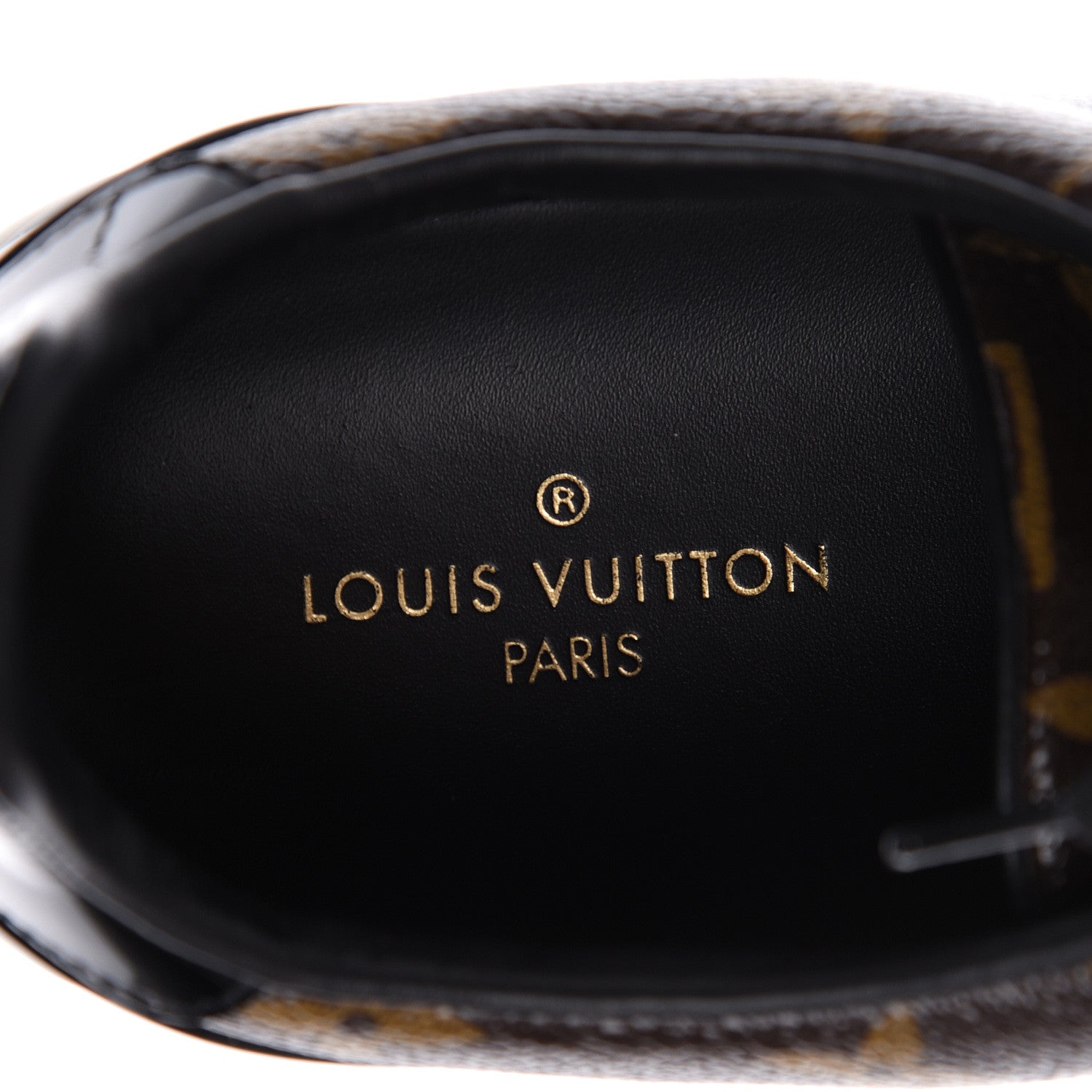 Louis Vuitton Patent Monogram Frontrow Sneakers 39 10 of 16