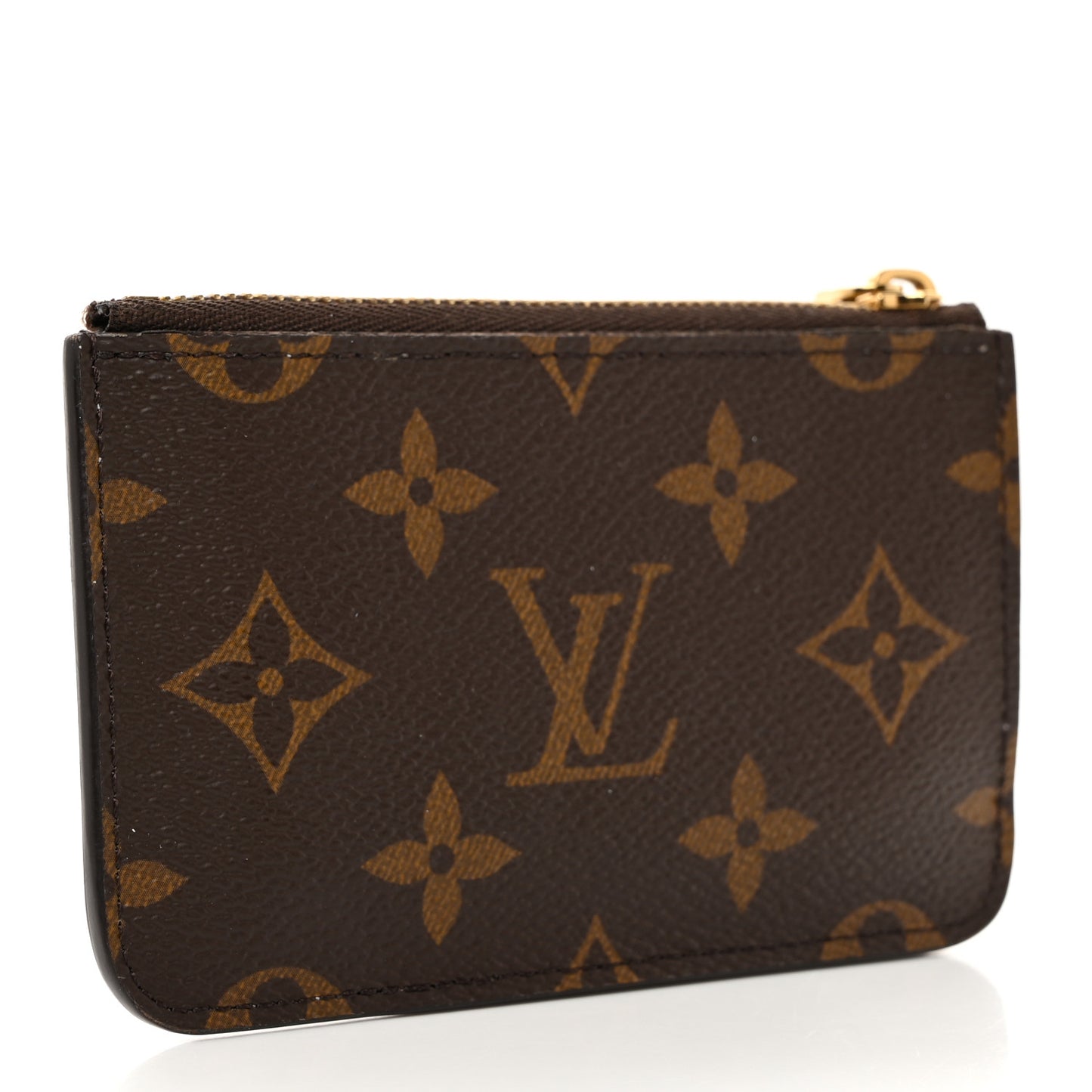 Monogram Zipped Romy Card Holder Bubble Tea