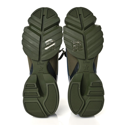 Christian Dior Neoprene Rubber Womens D-Connect Sneakers 38 Kaki 6 of 10