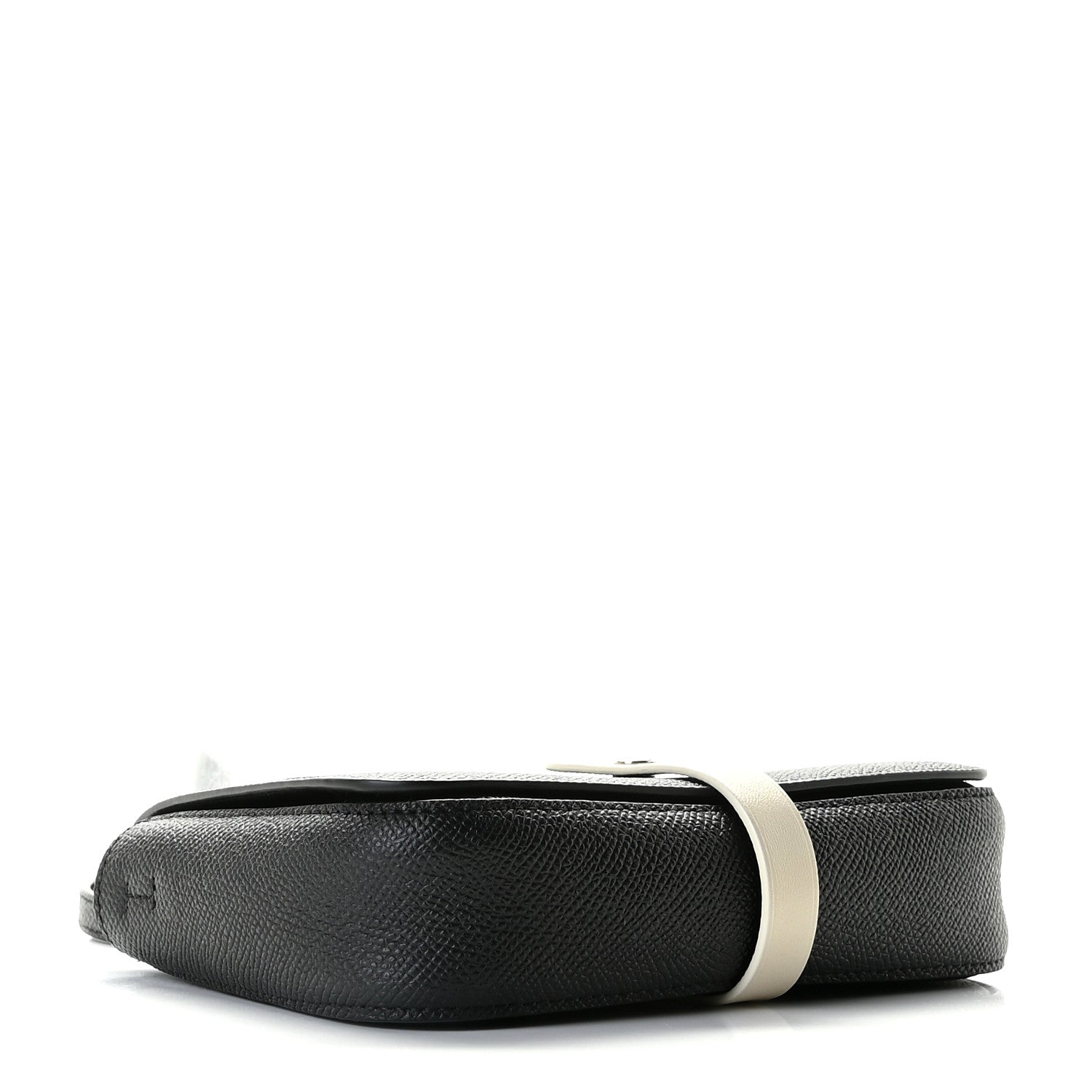 Celine Grained Calfskin Strap Clutch Black 4 of 10