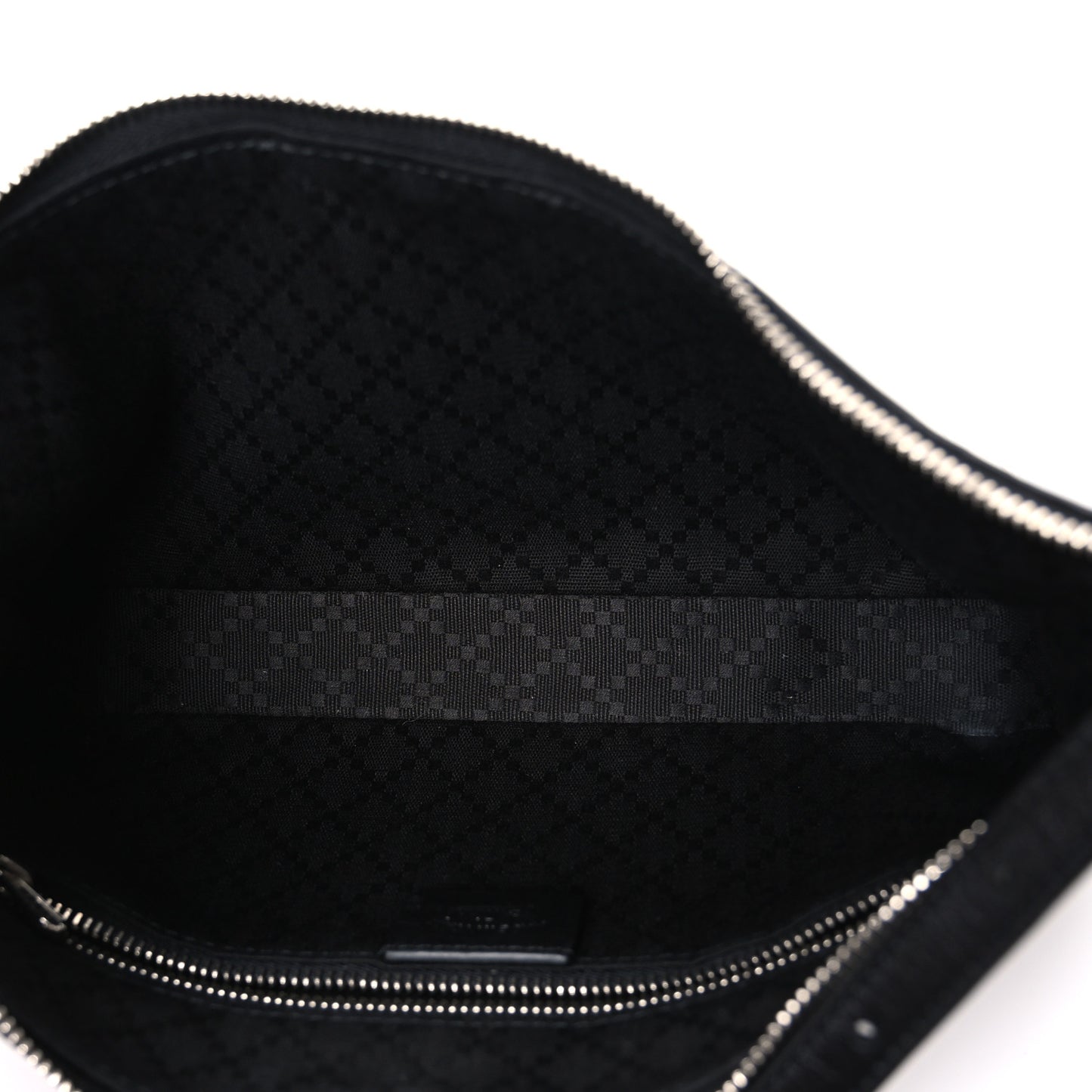 Calfskin Web Small Lunetta Crossbody Bag  Black