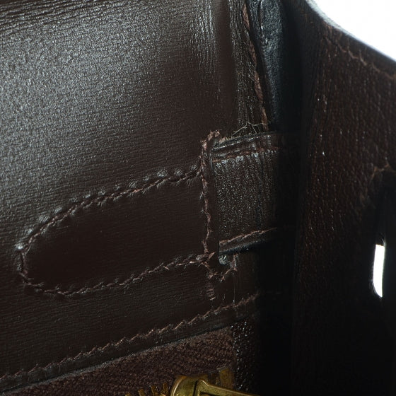 Hermes Box Kelly Retourne 32 Chocolate 11 of 20